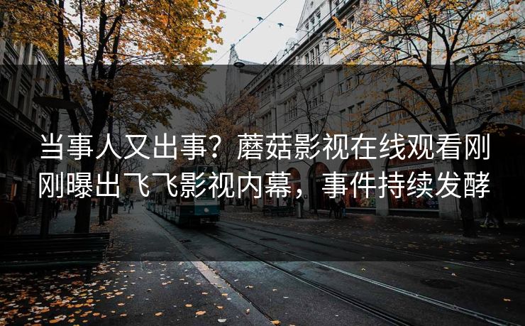 当事人又出事？蘑菇影视在线观看刚刚曝出飞飞影视内幕，事件持续发酵